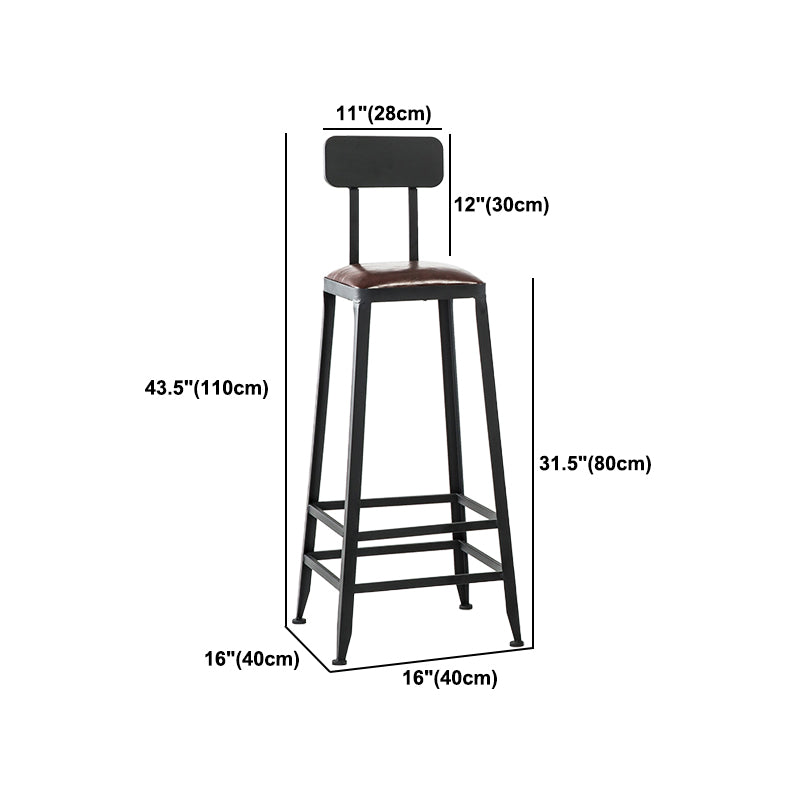 Industrial Rectangular Bar Pub Table Set 1/5 Pcs Solid Wood Top Bar Table with Iron Stools