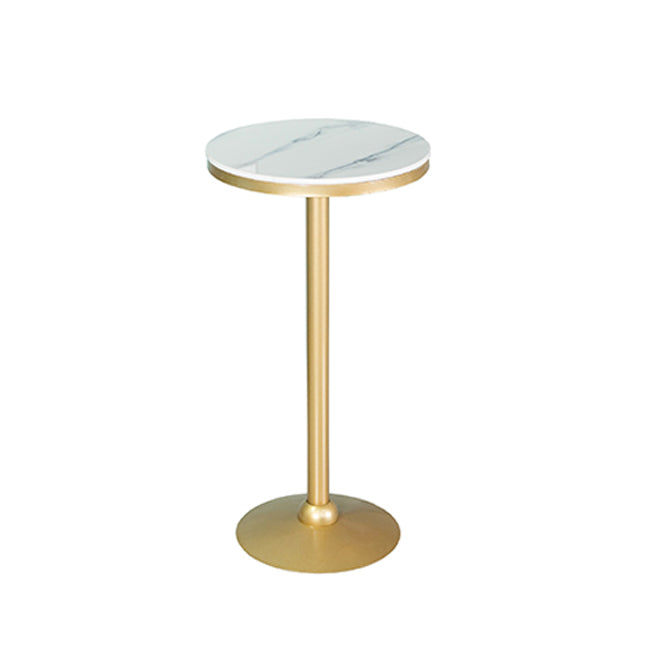 Fixed Table Counter Set 1/3/4 Pieces Glam Style Sintered Stone Bar Table Set for Home Use