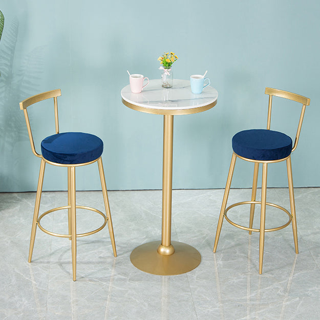 Fixed Table Counter Set 1/3/4 Pieces Glam Style Sintered Stone Bar Table Set for Home Use