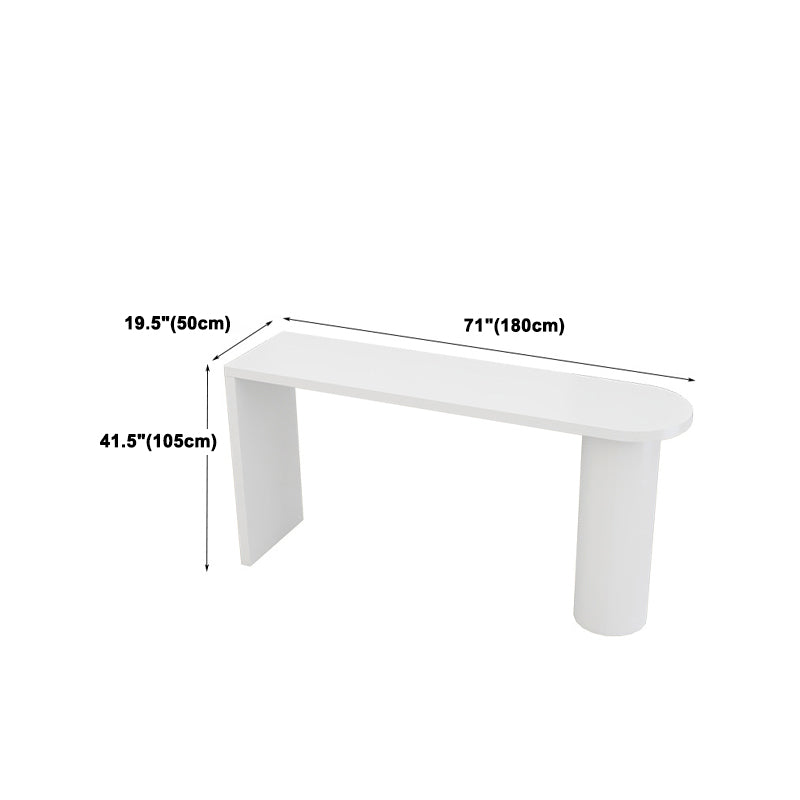 1/5 Pieces Geometric Bar Table Set Modern Wooden Home Table with Foot Bar Stools