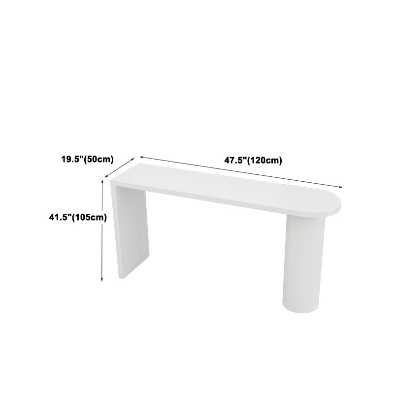 1/5 Pieces Geometric Bar Table Set Modern Wooden Home Table with Foot Bar Stools