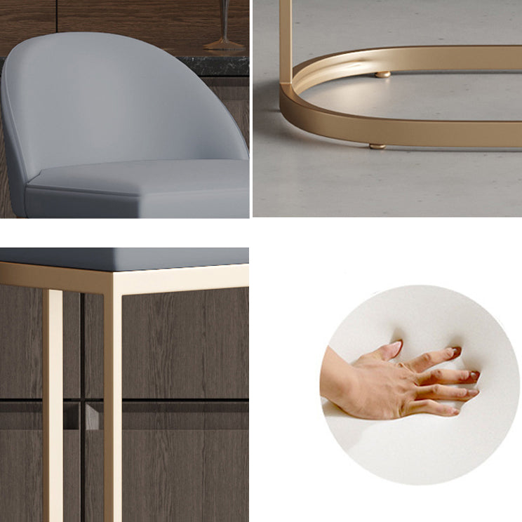 Glam Style Bar Table Set 1/2/5 Pieces Rectangle Bar Table with High Stools for Kitchen