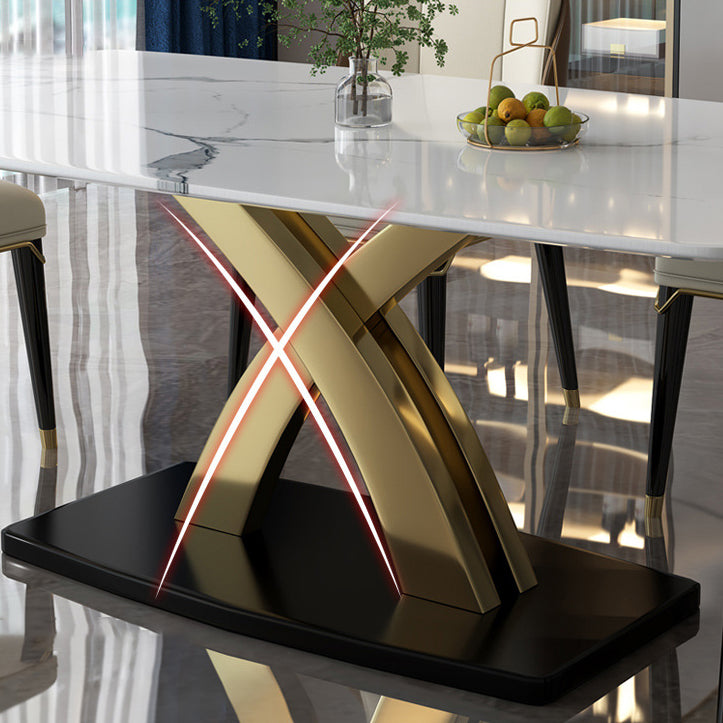 Contemporary Style Rectangle Table Set 1/5/6/7 Pieces Dining Set for Home