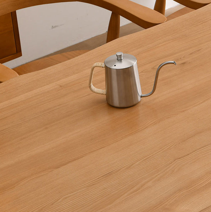 Modern Dining Table Set 1/2/4/7 Pcs Solid Wood Dining Table with Windsor Chairs