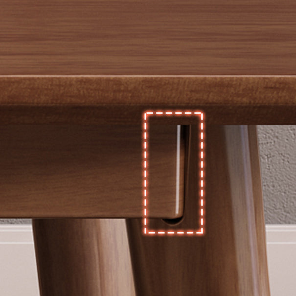 Traditional Dining Table Set 1/5/7 Pcs Solid Wood Dining Table and Chairs