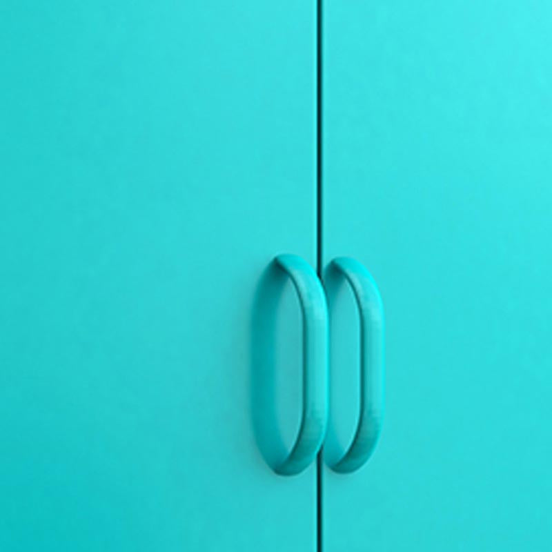 White Steel Wardrobe Cabinet with Adjustable Shelves Modern Wardrobe Closet