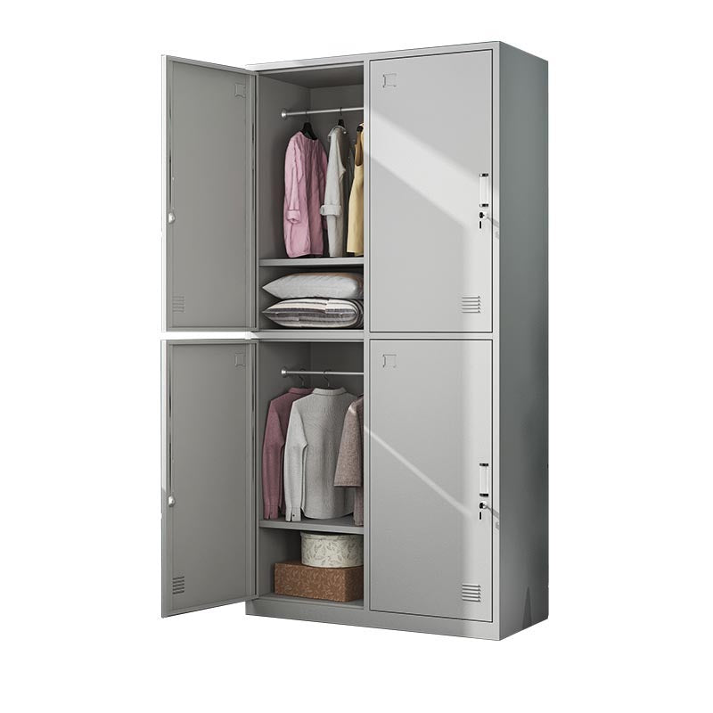Modern Hinged Wardrobe Armoire Steel Wardrobe Cabinet for Bedroom