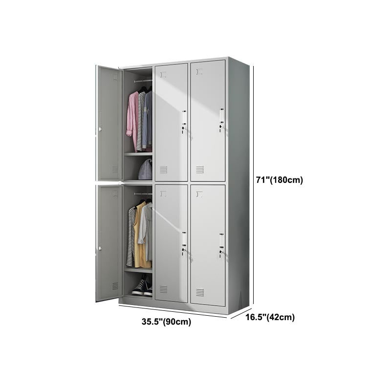 Modern Hinged Wardrobe Armoire Steel Wardrobe Cabinet for Bedroom