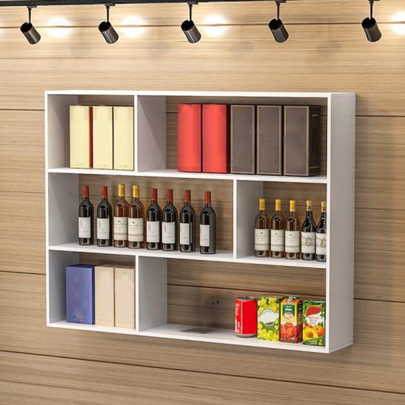 Modern Wall Mounted Bottle Wine Rack Manufactured Wood Wine Bottle Holder