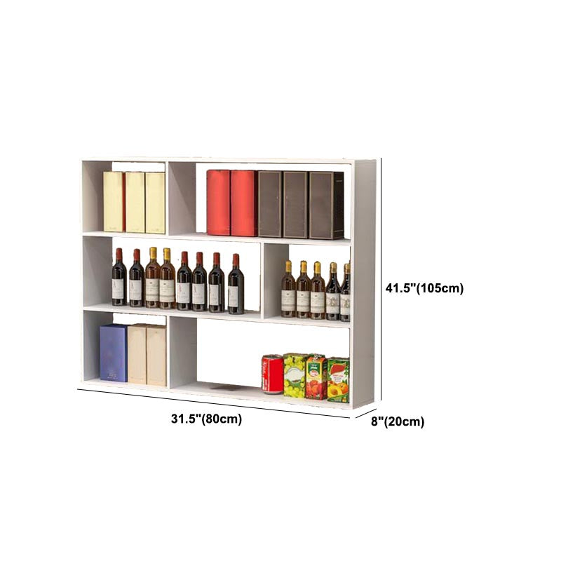 Modern Wall Mounted Bottle Wine Rack Manufactured Wood Wine Bottle Holder