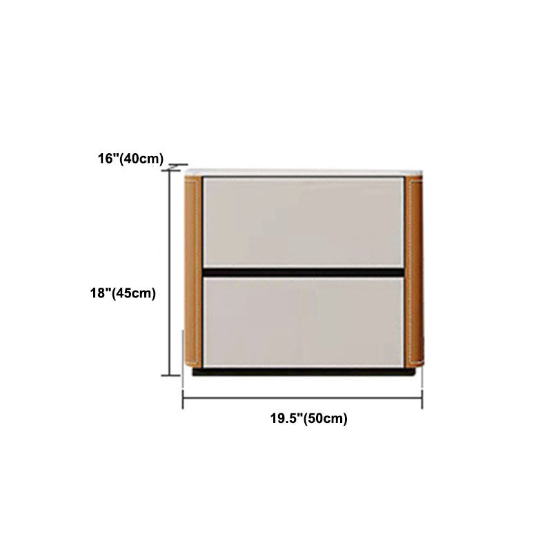 Contemporary Stone Vertical Chest Bedroom Storage Chest with Drawers