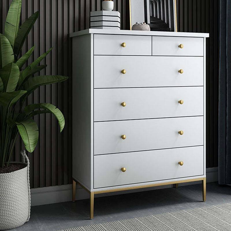 Glam Engineered Wooden Storage Chest Bedroom Chest with Drawers