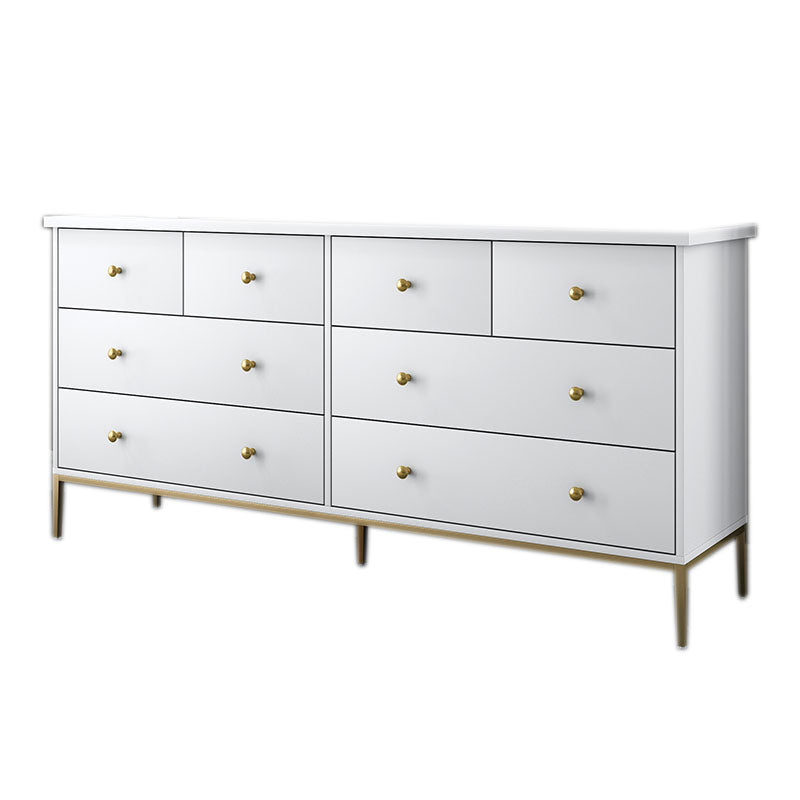Glam Engineered Wooden Storage Chest Bedroom Chest with Drawers