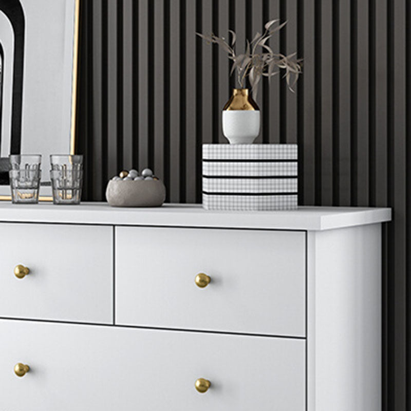 Glam Engineered Wooden Storage Chest Bedroom Chest with Drawers