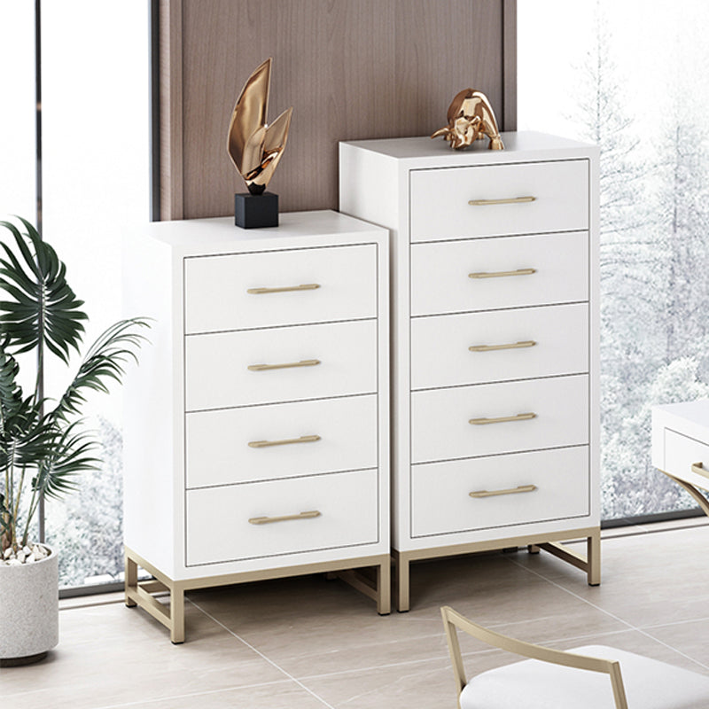 Glam Vertical Storage Chest Bedroom 16"W Wooden Chest with Drawers