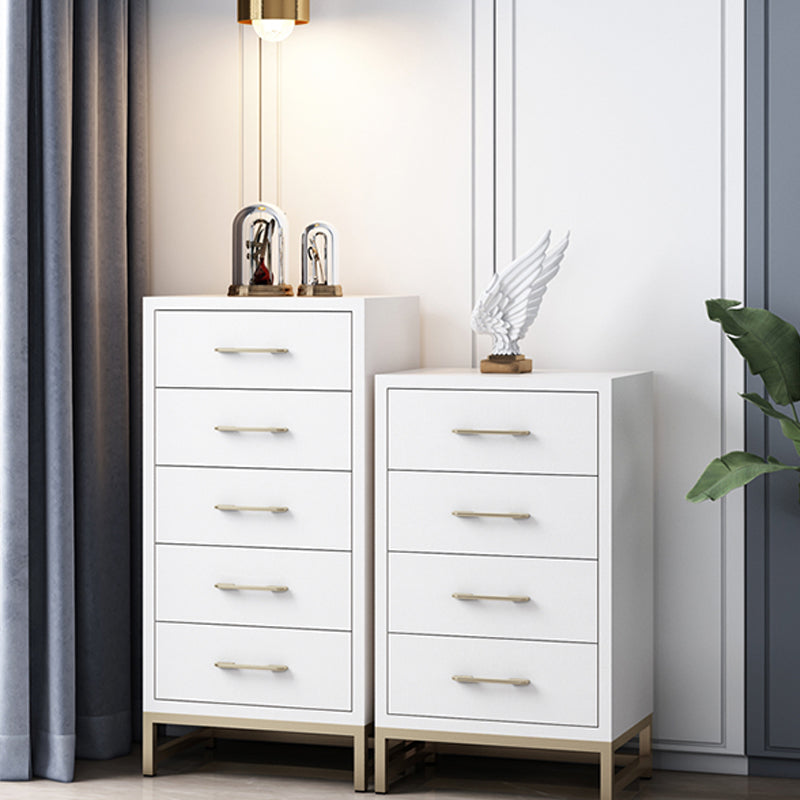 Glam Vertical Storage Chest Bedroom 16"W Wooden Chest with Drawers