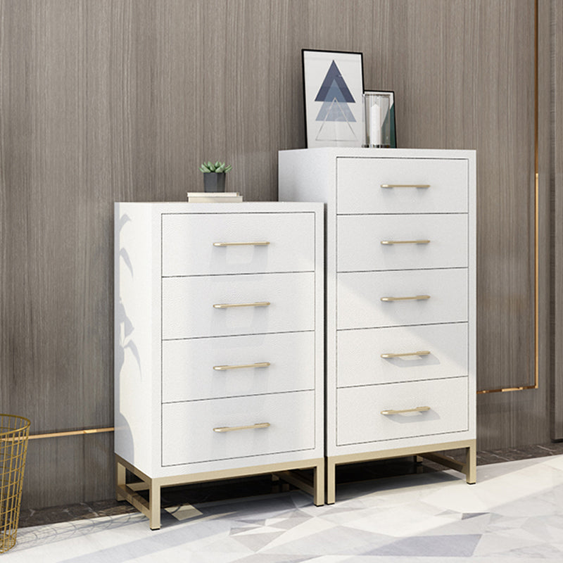 Glam Vertical Storage Chest Bedroom 16"W Wooden Chest with Drawers