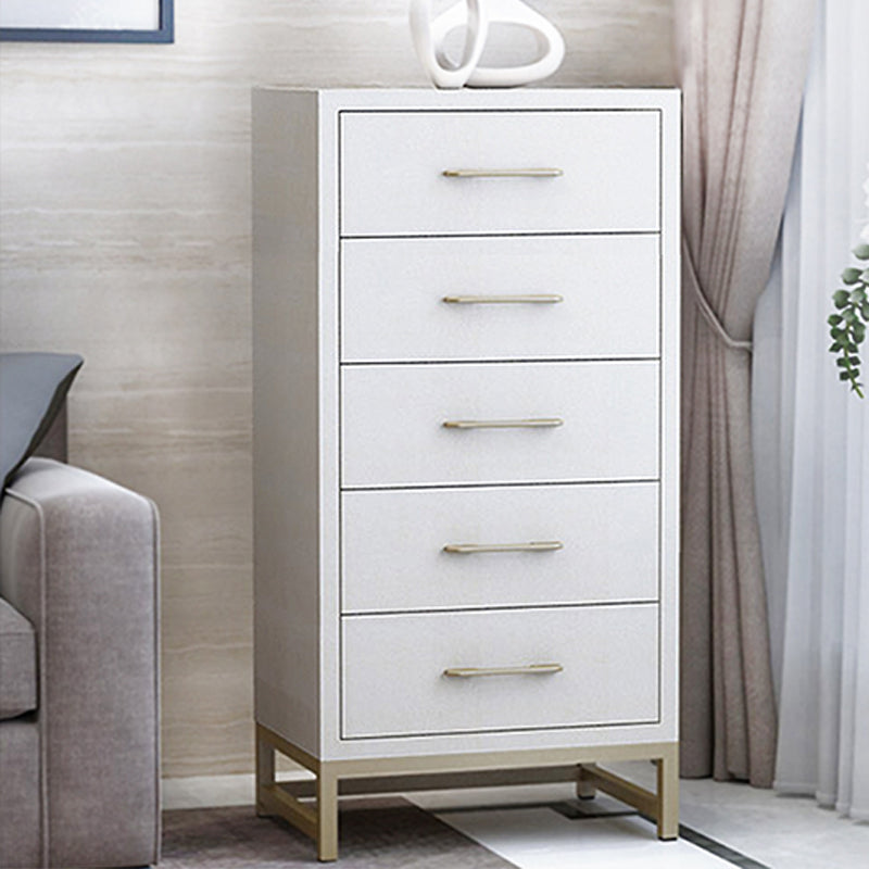 Glam Vertical Storage Chest Bedroom 16"W Wooden Chest with Drawers