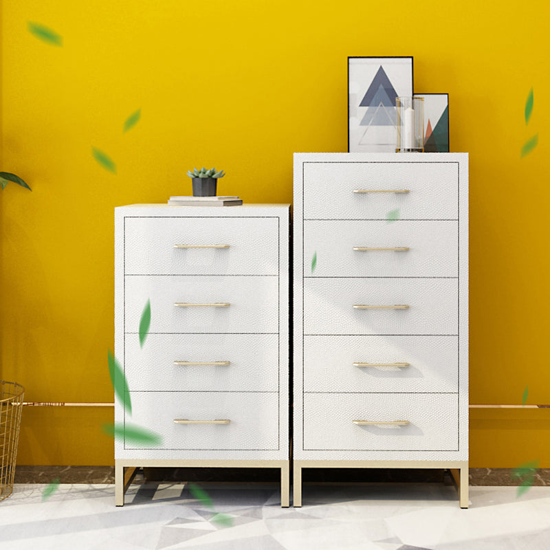 Glam Vertical Storage Chest Bedroom 16"W Wooden Chest with Drawers