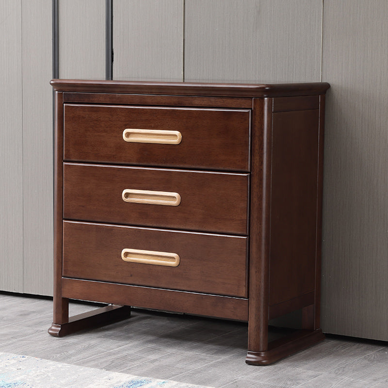 Traditional Brown Storage Chest Dresser Vertical Wooden Chest with 3 / 4 / 5 Drawers