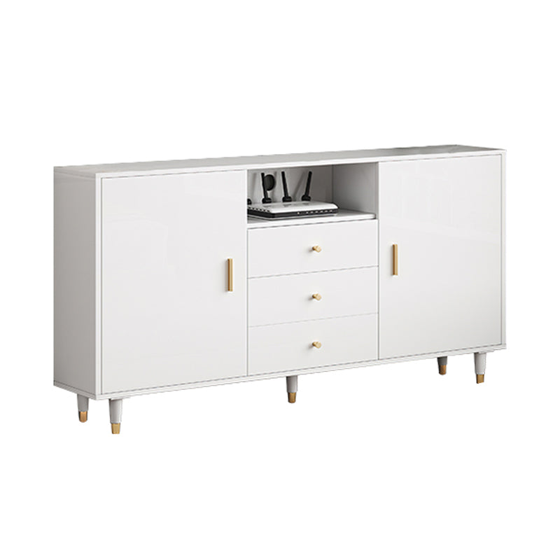 Wooden TV Cabinet Modern Minimalist Home Open TV Stand Console