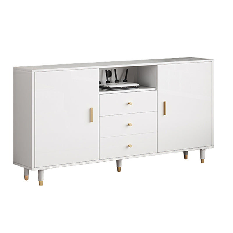 Wooden TV Cabinet Modern Minimalist Home Open TV Stand Console
