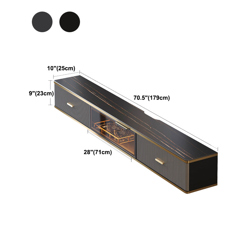 Black Slate TV Cabinet Gorgeous Style Home Wall Mounted TV Cabinet Console