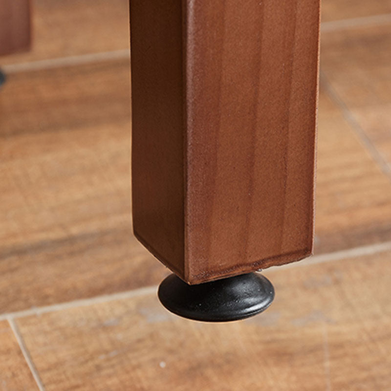 Wood Console Table Mid-Century Modern Rectangle Accent Table for Hall