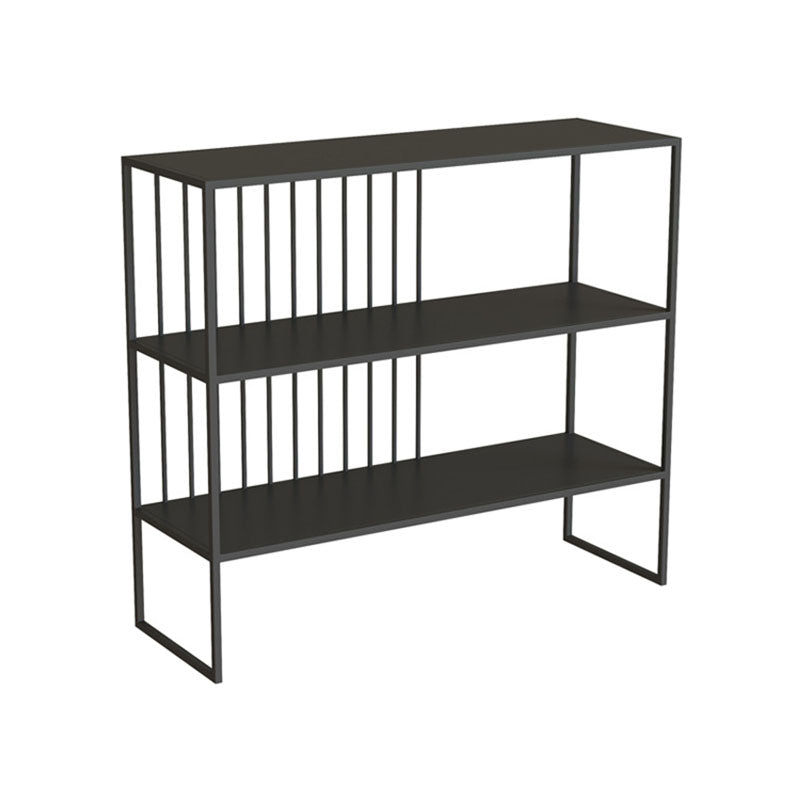 Modern Iron Open Storage Console Sofa Table Rectangle End Table with Shelves for Hall