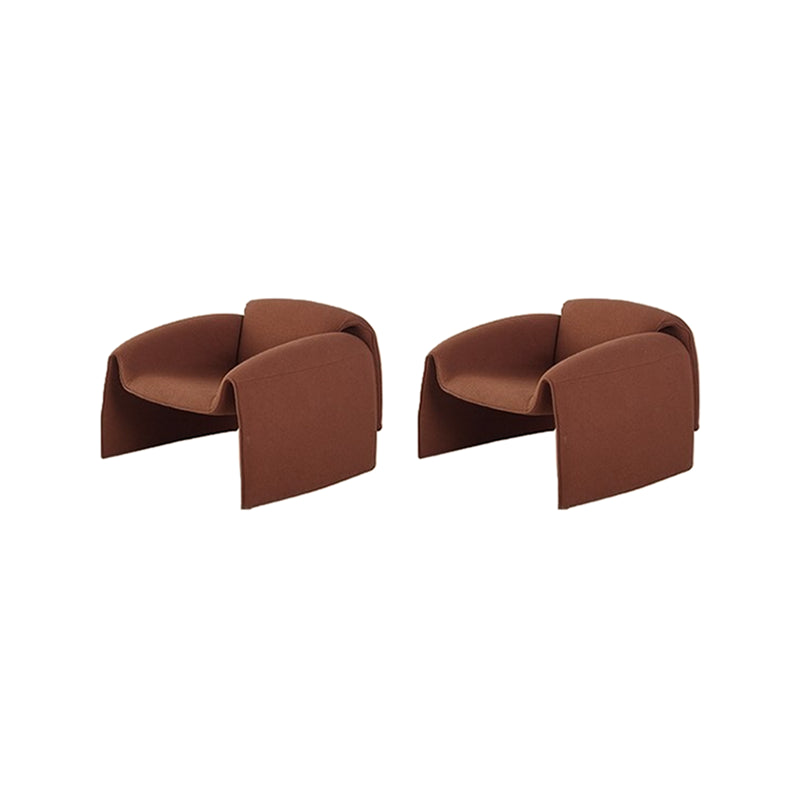 Nordic Living Room Arms Included Fixed Back Sled Accent Armchair