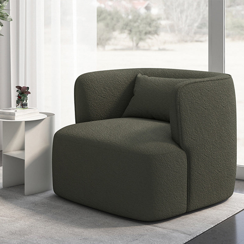 Nordic Arms Included with Pillow Fixed Back Living Room Accent Armchair