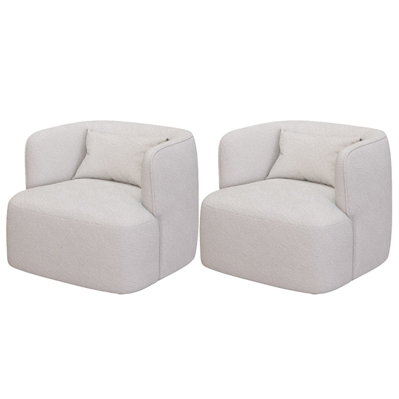 Nordic Arms Included with Pillow Fixed Back Living Room Accent Armchair