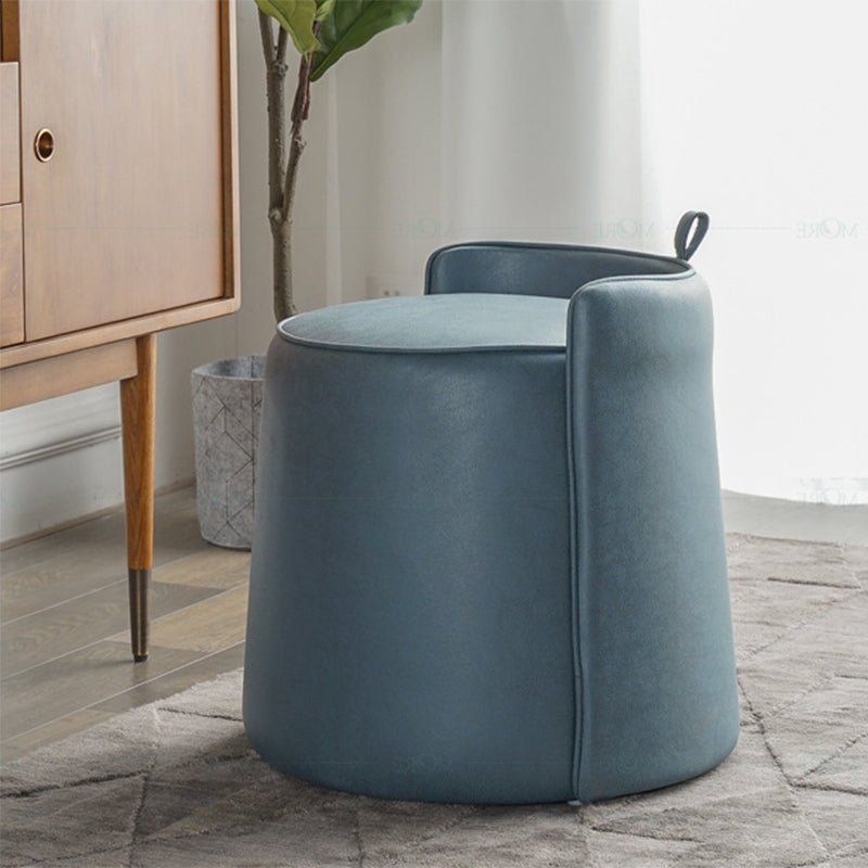 Nordic Parsons Chair Vanity Bonded Leather Armless Vanity Chair