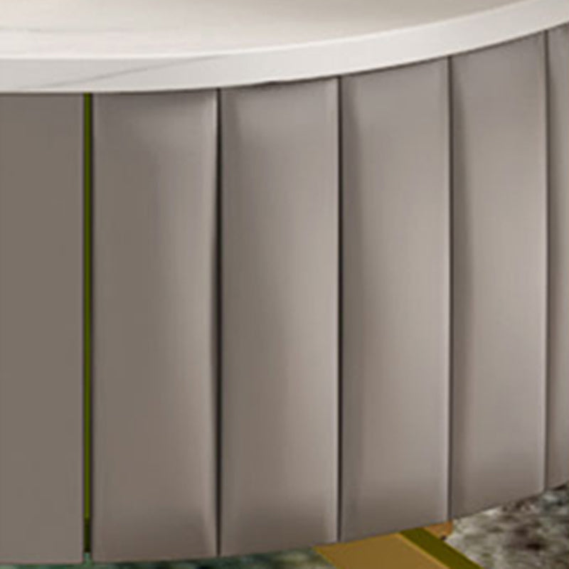 4 Legs Metal Coffee Table Draw included Oval Single Cocktail Table