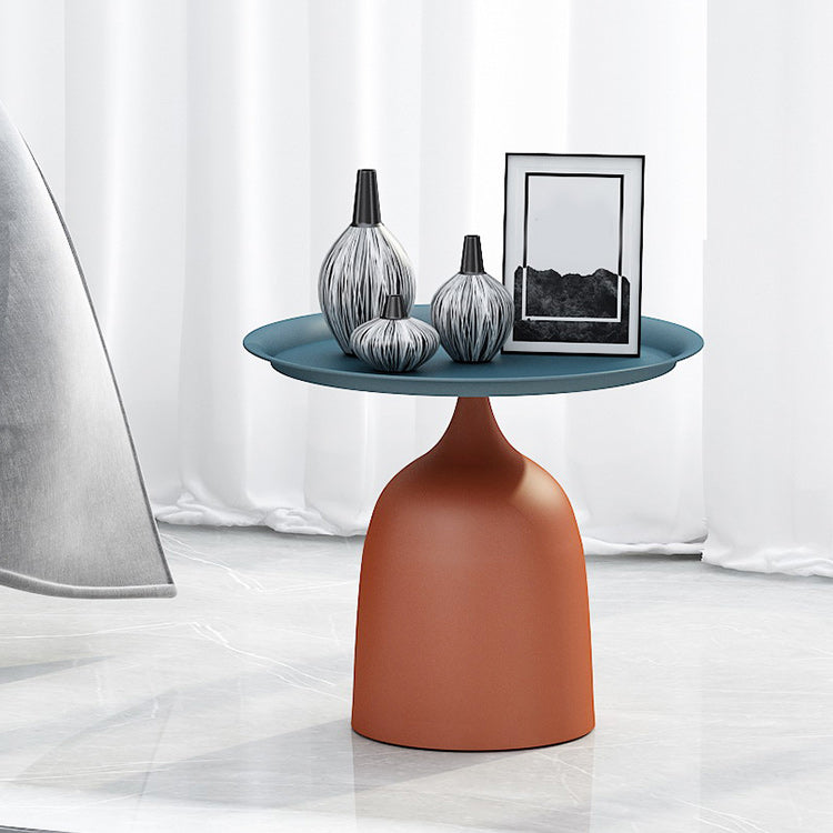 Mid-Century Modern Iron Coffee Cocktail Table Pedestal Cocktail Table