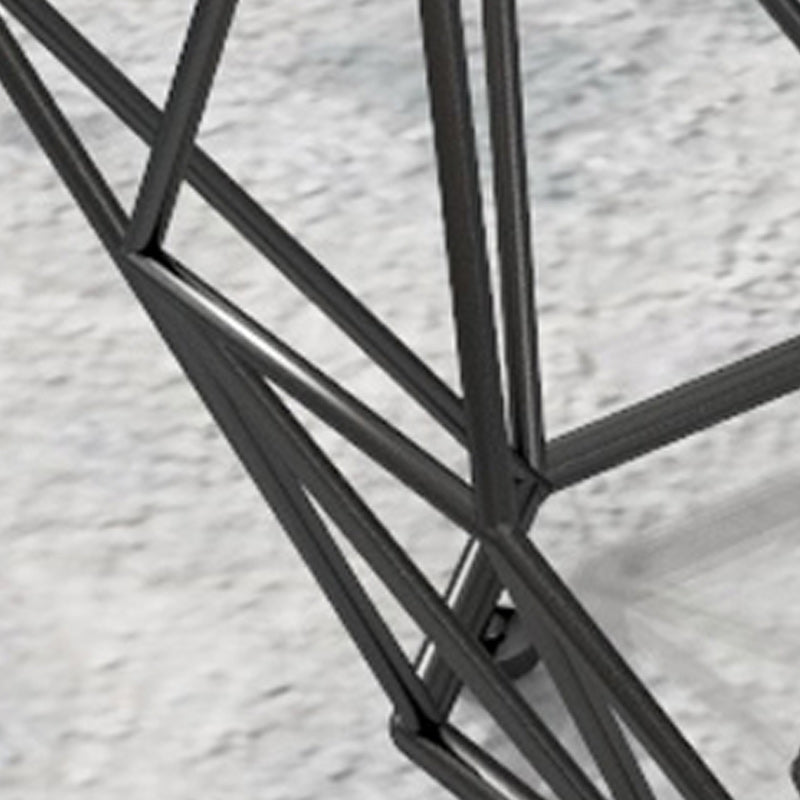 Modern Frame Coffee Cocktail Table Rectangular Glass Top Cocktail Table for Home