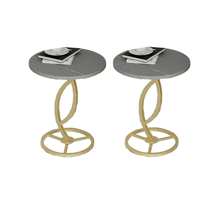 Round Pedestal End Table Minimalist Side End Table for Living Room