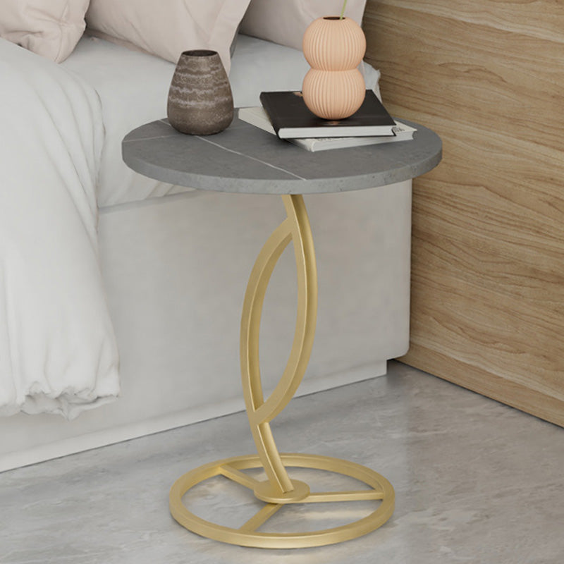 Round Pedestal End Table Minimalist Side End Table for Living Room