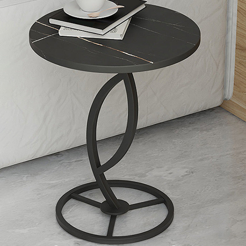 Round Pedestal End Table Minimalist Side End Table for Living Room