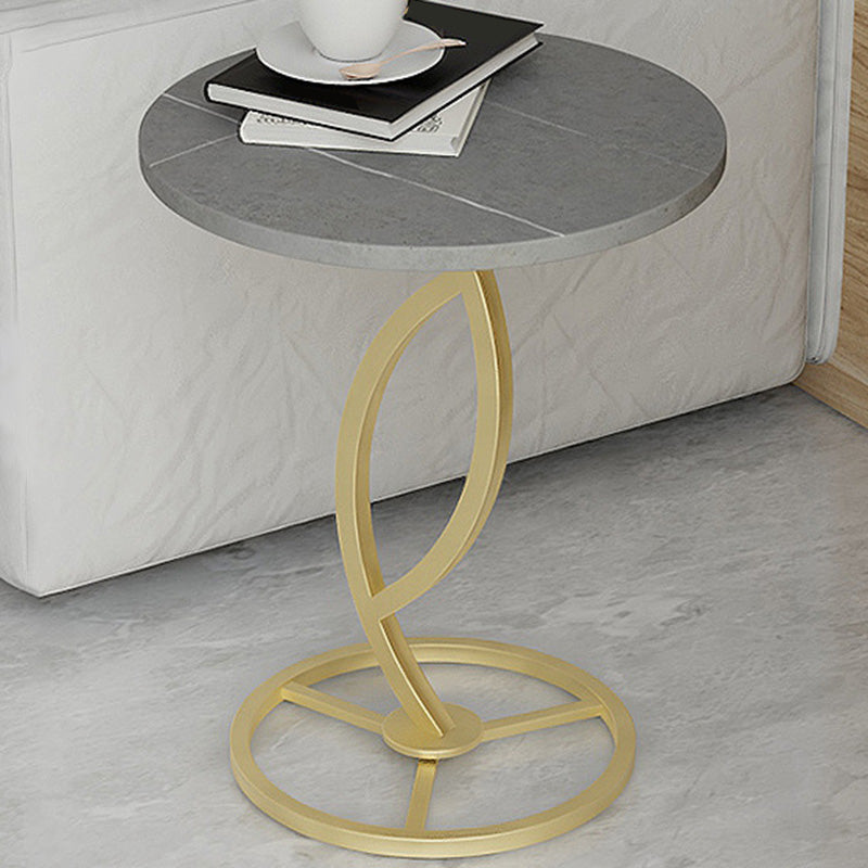 Round Pedestal End Table Minimalist Side End Table for Living Room