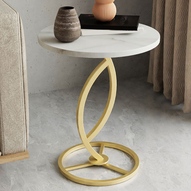 Round Pedestal End Table Minimalist Side End Table for Living Room