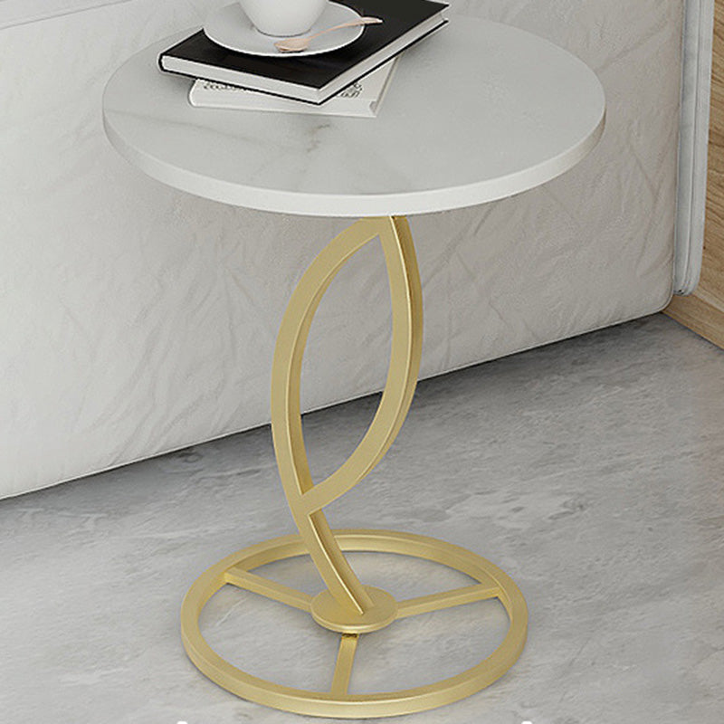 Round Pedestal End Table Minimalist Side End Table for Living Room