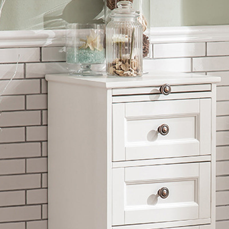 Contemporary Accent Chest with 4 Drawers and Distressed Finish Metal