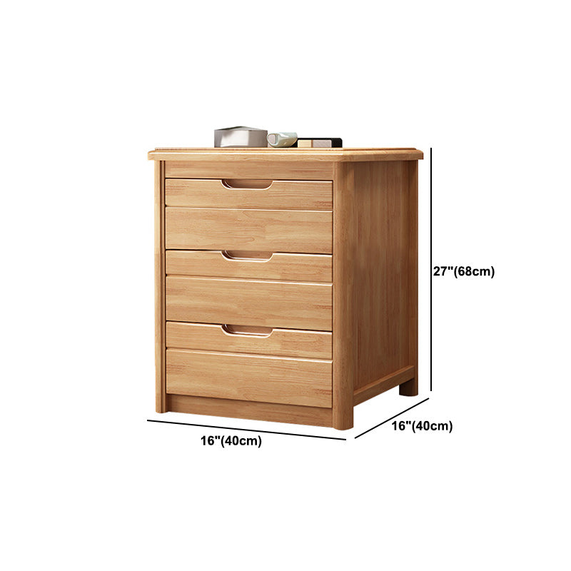 Walnut Modern & Contemporary Accent Chest Square Chest with Drawer
