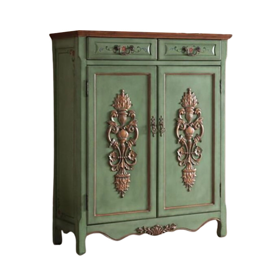 Industrial Rectangle Storage Cabinet with Doors and Drawers Cabinet