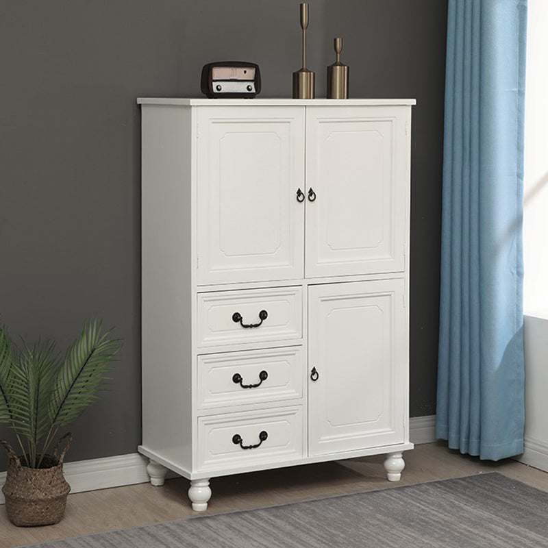 Industrial Square Accent Cabinet Antique Finish Cabinet With Doors