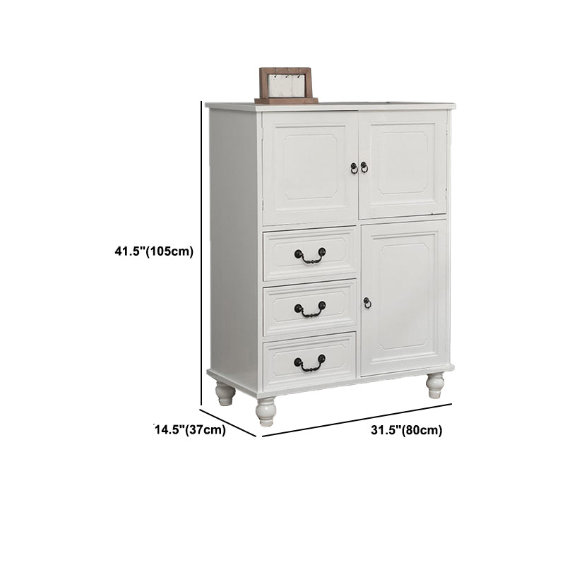 Industrial Square Accent Cabinet Antique Finish Cabinet With Doors