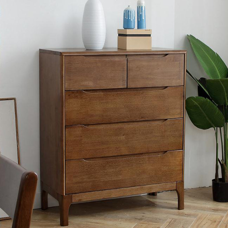Contemporary Chest Rubberwood Accent Chest in Antique Finish
