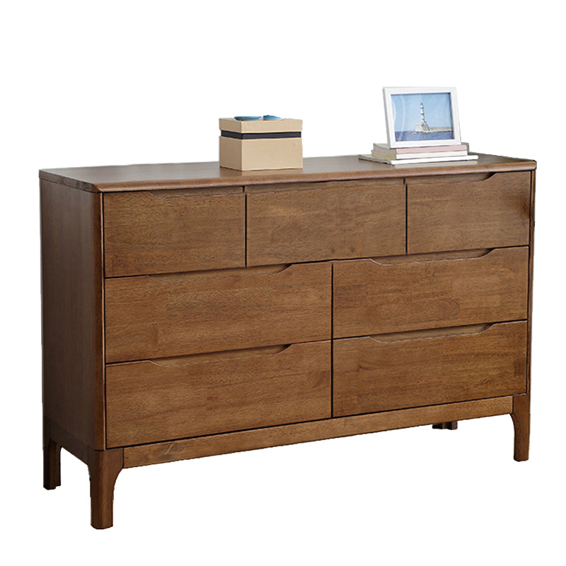 Contemporary Chest Rubberwood Accent Chest in Antique Finish