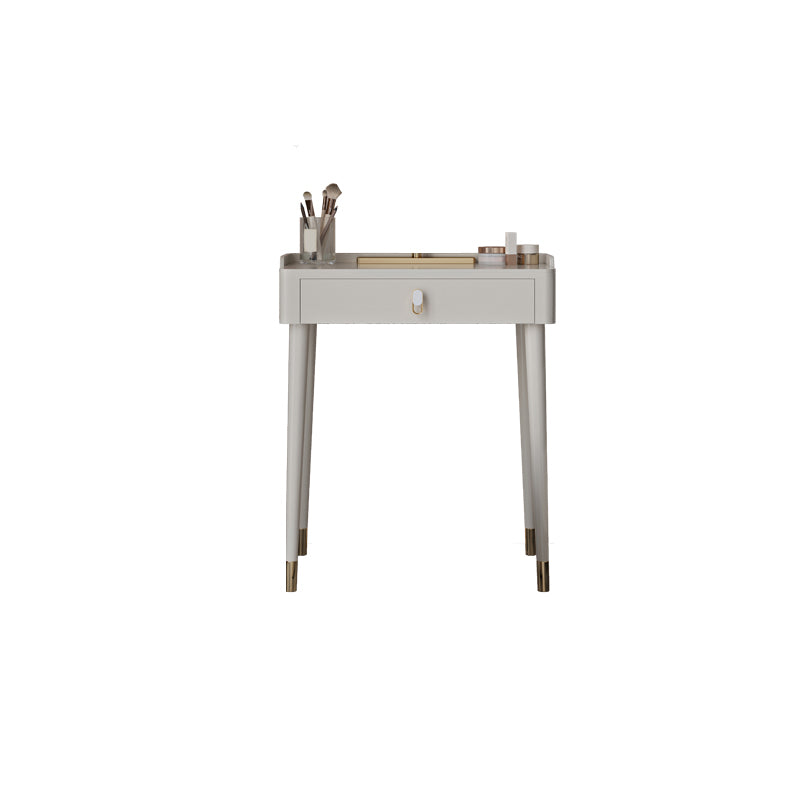 Contemporary Makeup Vanity Set Wood Dressing Table with Drawer